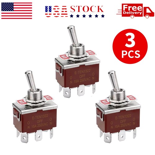 3pcs heavy duty dpdt off - 3pcs, on/off/on